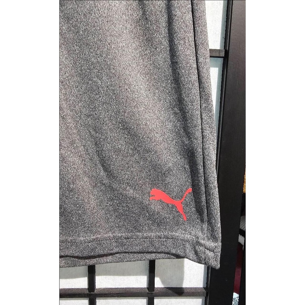 PUMA Boys Gray Performance Athletic Shorts 10/12 (M) - Picture 3 of 6